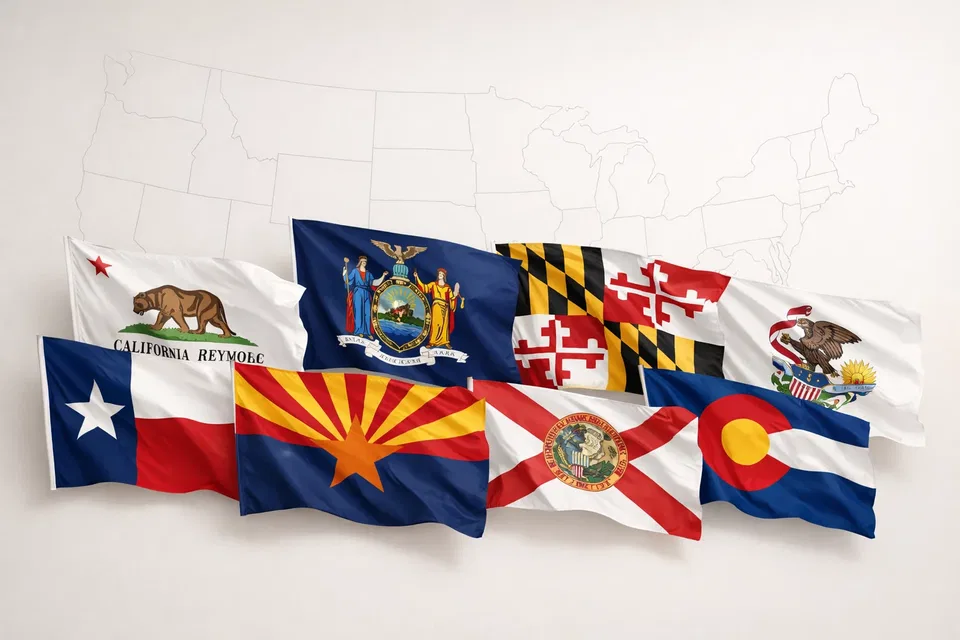 All 50 U.S. state flags